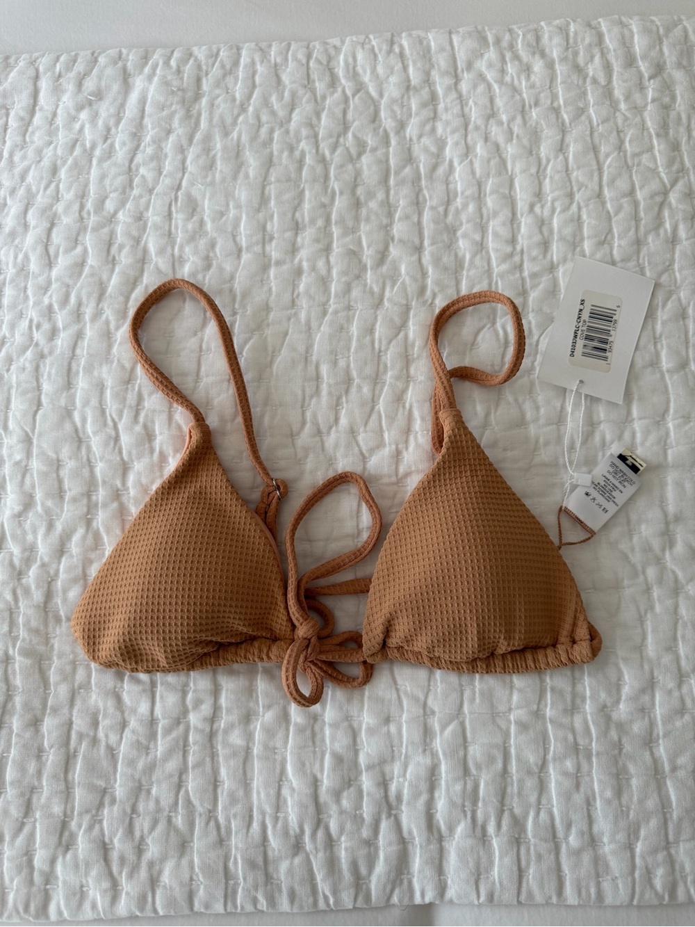 Dippin' Daisy's Tan Triangle Bikini Top